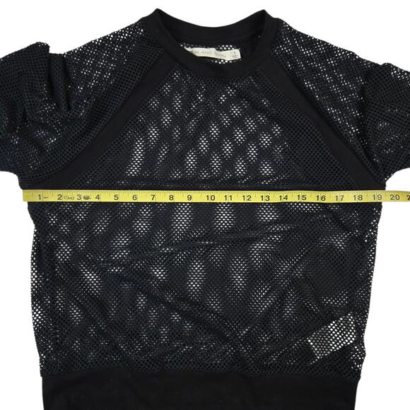 Blanc Noir Mesh Set Size Small Black Irie Cropped Jogger Poolside - Picture 3 of 5